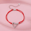 925 Sterling Silver White Gold Plated Bracelet with CZ Pavé Setting, 15+6cm Length for Women