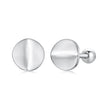 925 Sterling Silver + White Gold Plated Earrings