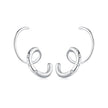 925 Sterling Silver CZ Pavé Earrings for Women