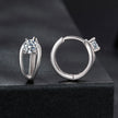925 Sterling Silver 0.40 Carat Moissanite Earrings for Women