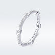 925 Sterling Silver Ring with Pavé Setting CZ - Size 6.0