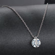 925 Sterling Silver 0.65 Carat Genuine Moissanite Necklace for Women