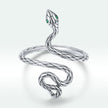 925 Sterling Silver Oxidized Pavé Setting CZ Ring
