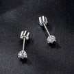 925 Sterling Silver 0.5 Carat Moissanite Earrings for Women