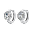 925 Sterling Silver White Gold Plated CZ Earrings for Women