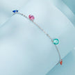 925 Sterling Silver White Gold Plated 16+5cm Pavé Setting CZ Bracelet