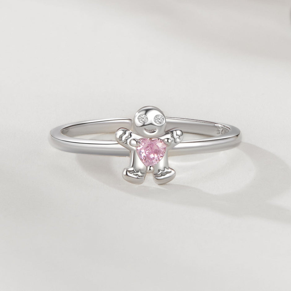925 Sterling Silver White Gold Plated Pavé Setting CZ Ring