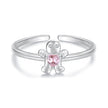 925 Sterling Silver White Gold Plated Pavé Setting CZ Ring