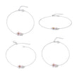 S925 Sterling Silver Adjustable Flower Bracelet for Women