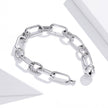 925 Sterling Silver Oxidized Bracelet 17cm for Women
