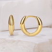 925 Sterling Silver Oxidized Hoop Earrings for Women