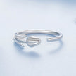 925 Sterling Silver Plated White Gold 0.18cm Rings for Women