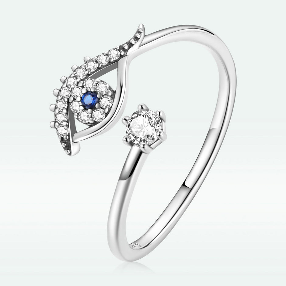 S925 Sterling Silver Pavé Set CZ Oxidized Silver Ring