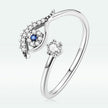 S925 Sterling Silver Pavé Set CZ Oxidized Silver Ring