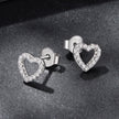 925 Sterling Silver Moissanite 0.10 Carat Earrings for Women
