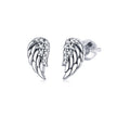 925 Sterling Silver Earrings with Pavé Setting CZ - 1.1x0.6cm