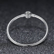 925 Sterling Silver 5.8CM Diameter and 0.3CM Thick Bracelet for Women