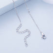 925 Sterling Silver Necklace with Quality Shell Pearl & Platinum Plating, 380mm Length for Women