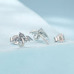 925 Sterling Silver Earrings with Oxidized Finish, 0.7*1.1cm