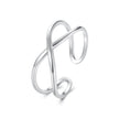 925 Sterling Silver Oxidized 0.7cm Ring for Women