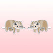 925 Sterling Silver Enamel Oxidized Earrings for Women, 0.7*1.2cm
