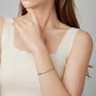 925 Sterling Silver Plated White Gold Bracelet for Unisex