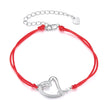925 Sterling Silver White Gold Plated Bracelet with CZ Pavé Setting, 15+6cm Length for Women