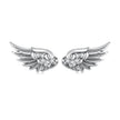 925 Sterling Silver Oxidized Pavé CZ Earrings