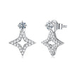 925 Sterling Silver Moissanite 0.1ct Earrings for Women