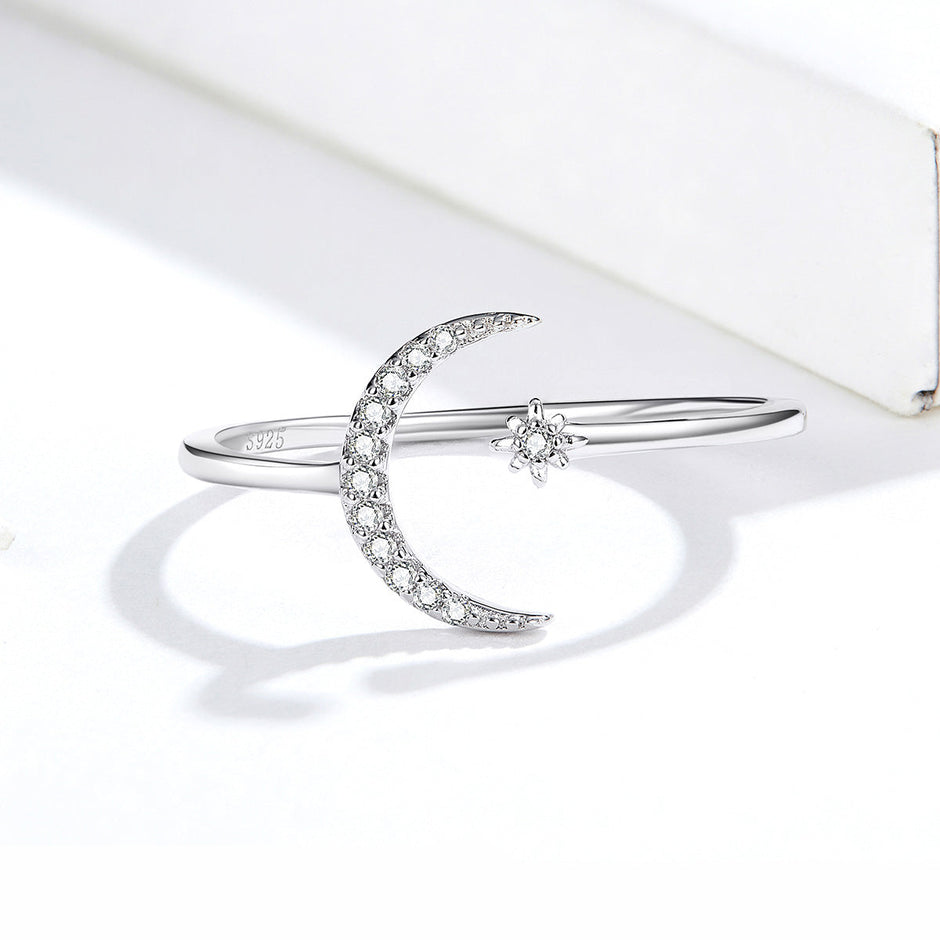 925 Sterling Silver Ring with Pavé Setting CZ