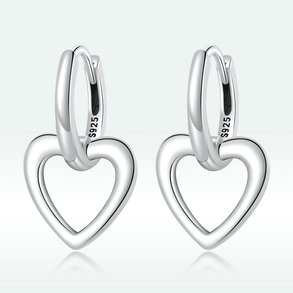 925 Sterling Silver Earrings for Women - Oxidized - 1.9x1.2cm