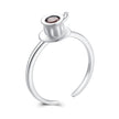 925 Sterling Silver Ring with Pavé Setting CZ