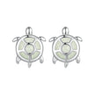 925 Sterling Silver Luminous Stone Earrings