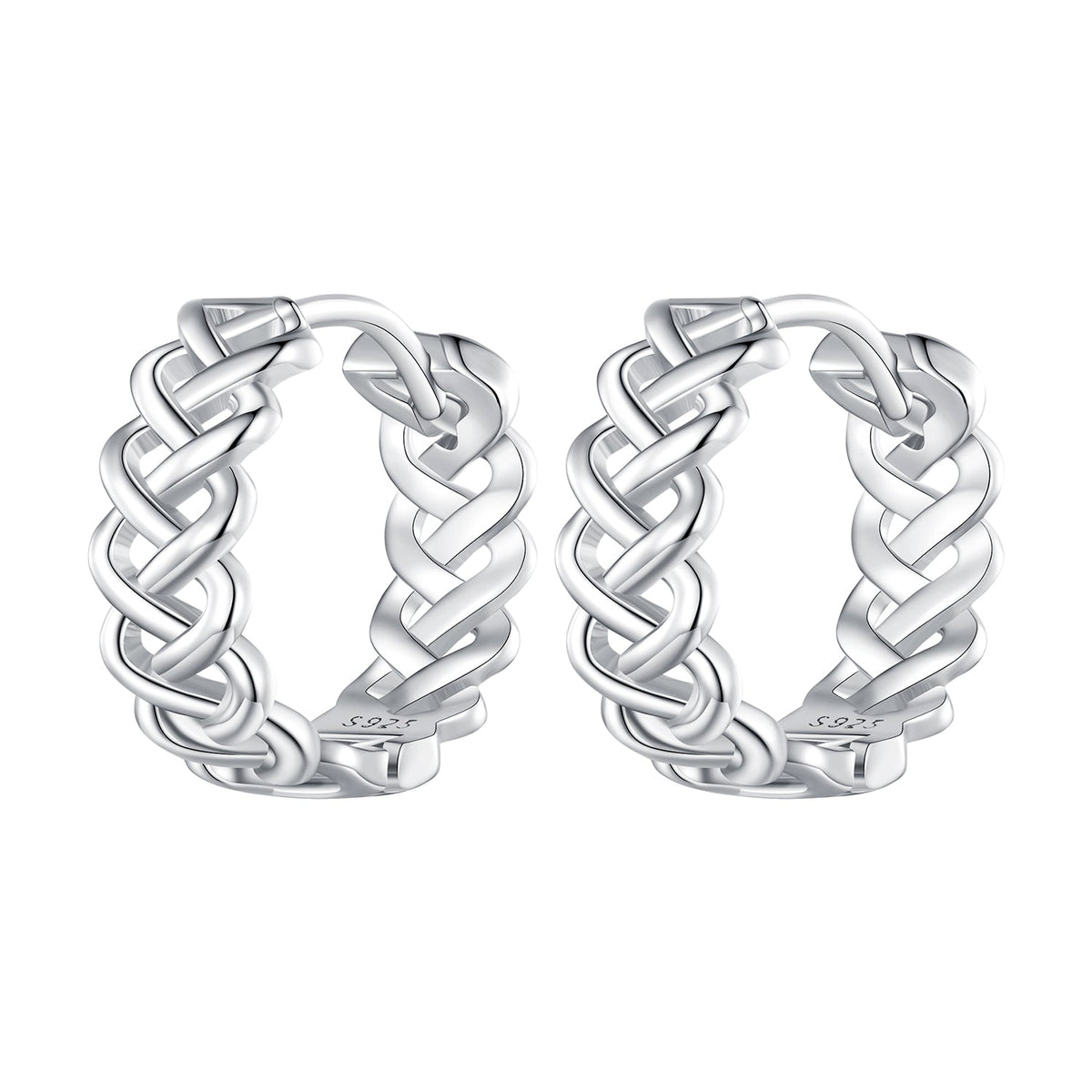 925 Sterling Silver Earrings with Platinum Plating for Women