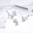 925 Sterling Silver Pavé Setting Earrings for Women
