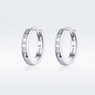 925 Sterling Silver Earrings with Pavé Setting CZ for Women