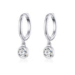 925 Sterling Silver Gold Plated Pavé Setting CZ Earrings for Women