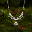 925 Sterling Silver White Gold Plated Moissanite 40+5cm Pavé CZ Pendant Necklace for Women
