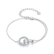 925 Sterling Silver CZ Pavé Setting Bracelet