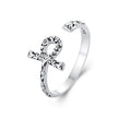 925 Sterling Silver Oxidized 2.2mm Ring for Women