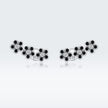 925 Sterling Silver Earrings with Pavé Setting CZ