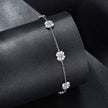925 Sterling Silver 0.1 Carat Moissanite Bracelet for Women