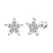 925 Sterling Silver Earrings with Pavé CZ Setting