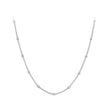 925 Sterling Silver Plated Platinum 45cm Necklace for Women