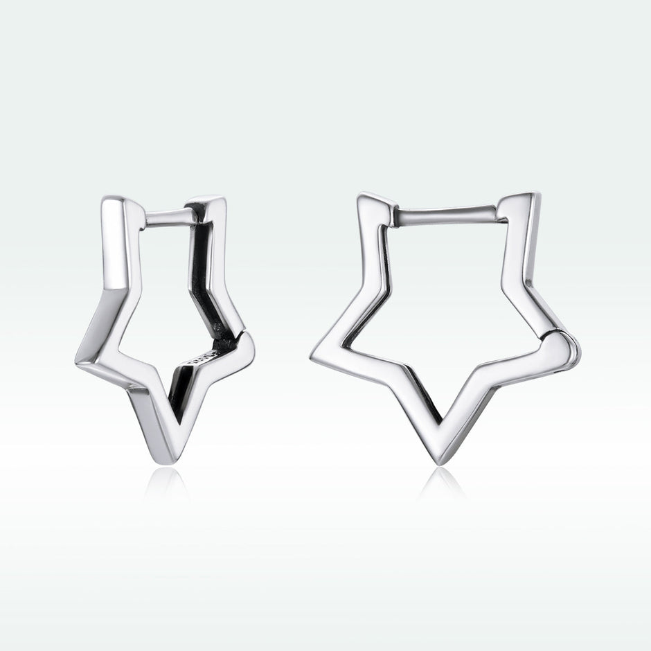 925 Sterling Silver Earrings 1.5cm x 1.7cm for Women