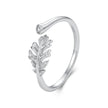 925 Sterling Silver White Gold Plated Size E Pavé CZ Ring for Women