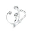 925 Sterling Silver White Gold Plated Pavé Set CZ Ring 2.5-13.5mm for Women