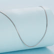 925 Sterling Silver + Plated White Gold Necklace 40cm for Women