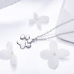 925 Sterling Silver Necklace with SCN Pendant 1.5x1.4cm for Women