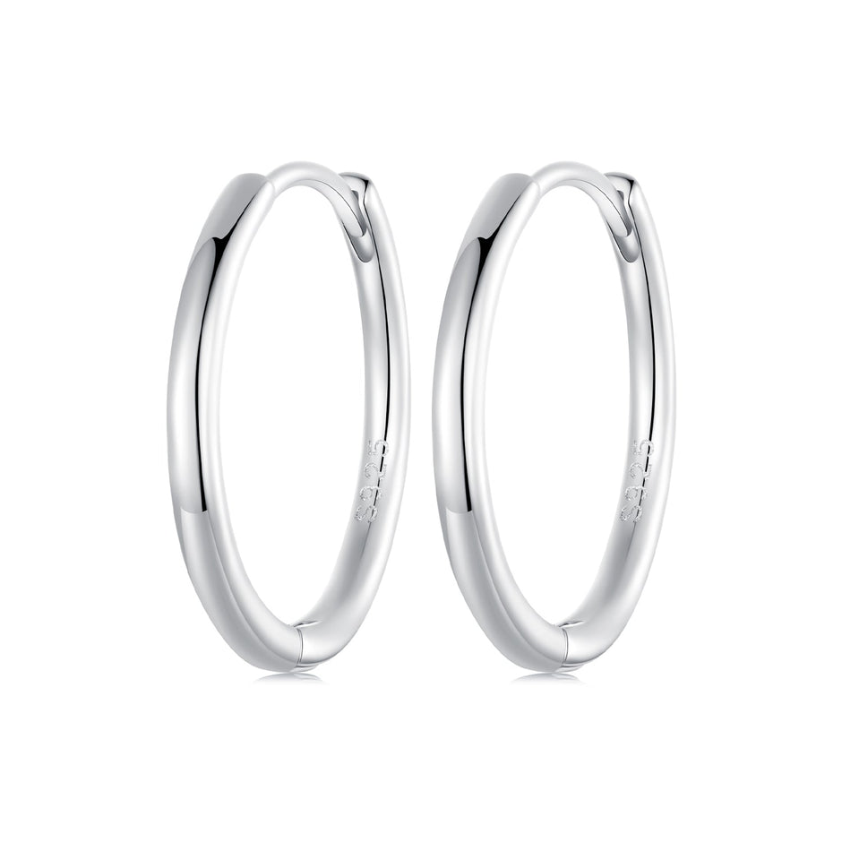 925 Sterling Silver & White Gold Plated Earrings for Women